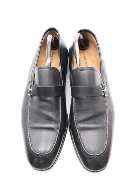 Magnanni Other - Magnanni Paseo Strap Black Leather Loafers Men's 10.5 M Slip On Dress Casual